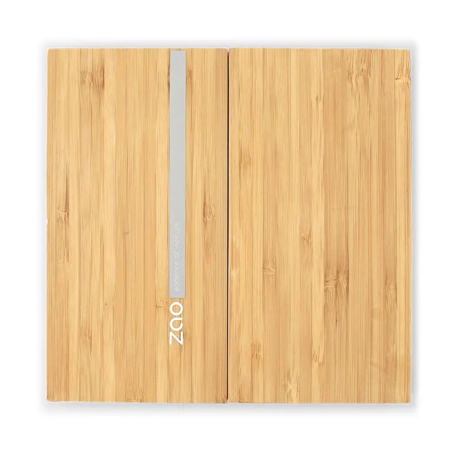 Abbildung Bamboo Box XLarge geschlossen, Logo von ZAO essence of nature in grau auf der Vorderseite