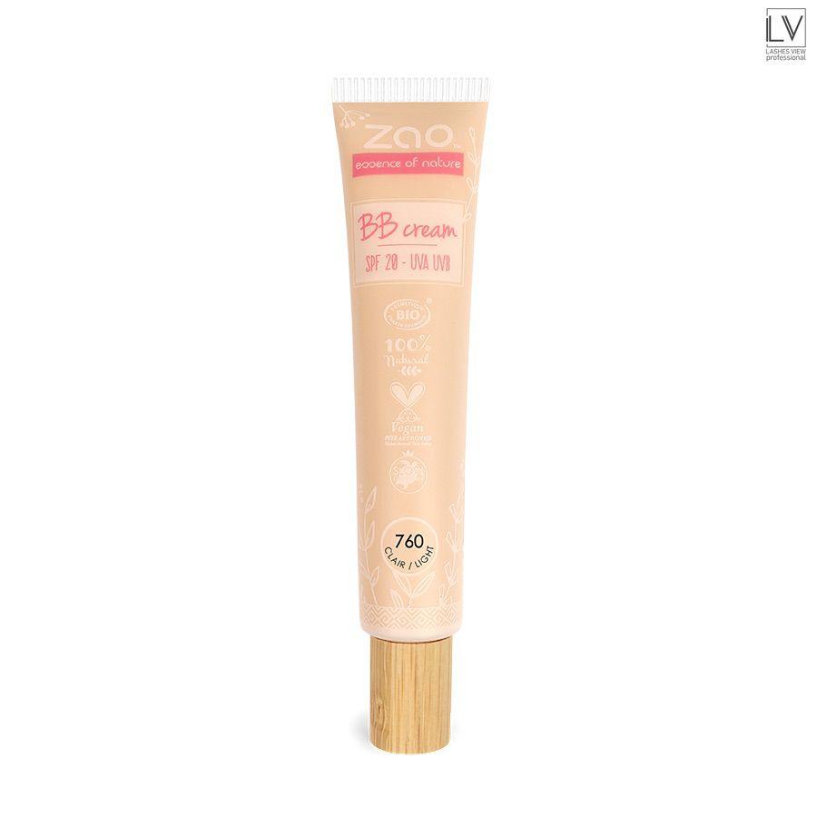 Abbildung BB Cream von ZAO essence of nature mit LSF 20 UVA und UVB. In der Farbe 760 Light