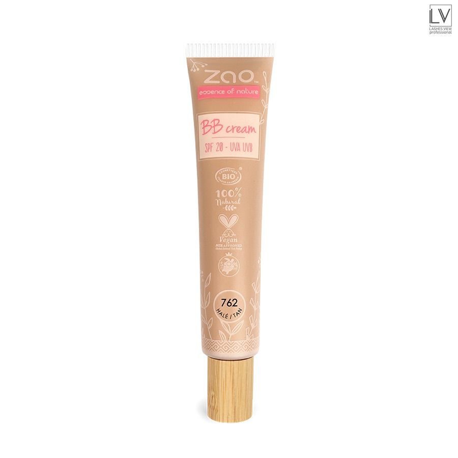 Abbildung BB Cream von ZAO essence of nature mit LSF 20 UVA und UVB. In der Farbe 762 Tan