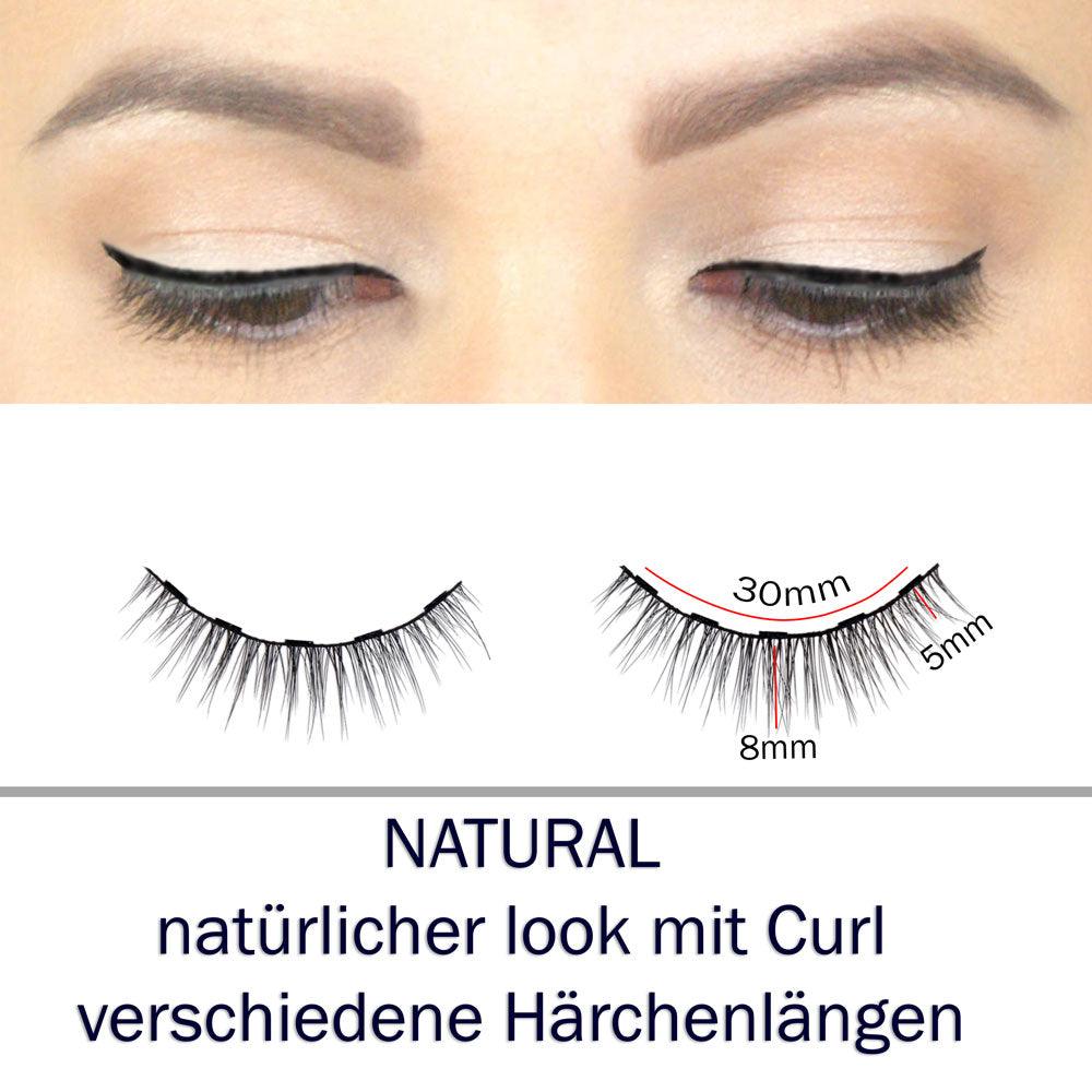 MAGNETWIMPERN NATURAL LOOK 5 Paar-Vorratsbox